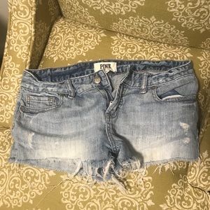 Victoria's secret PINK short jean shorts